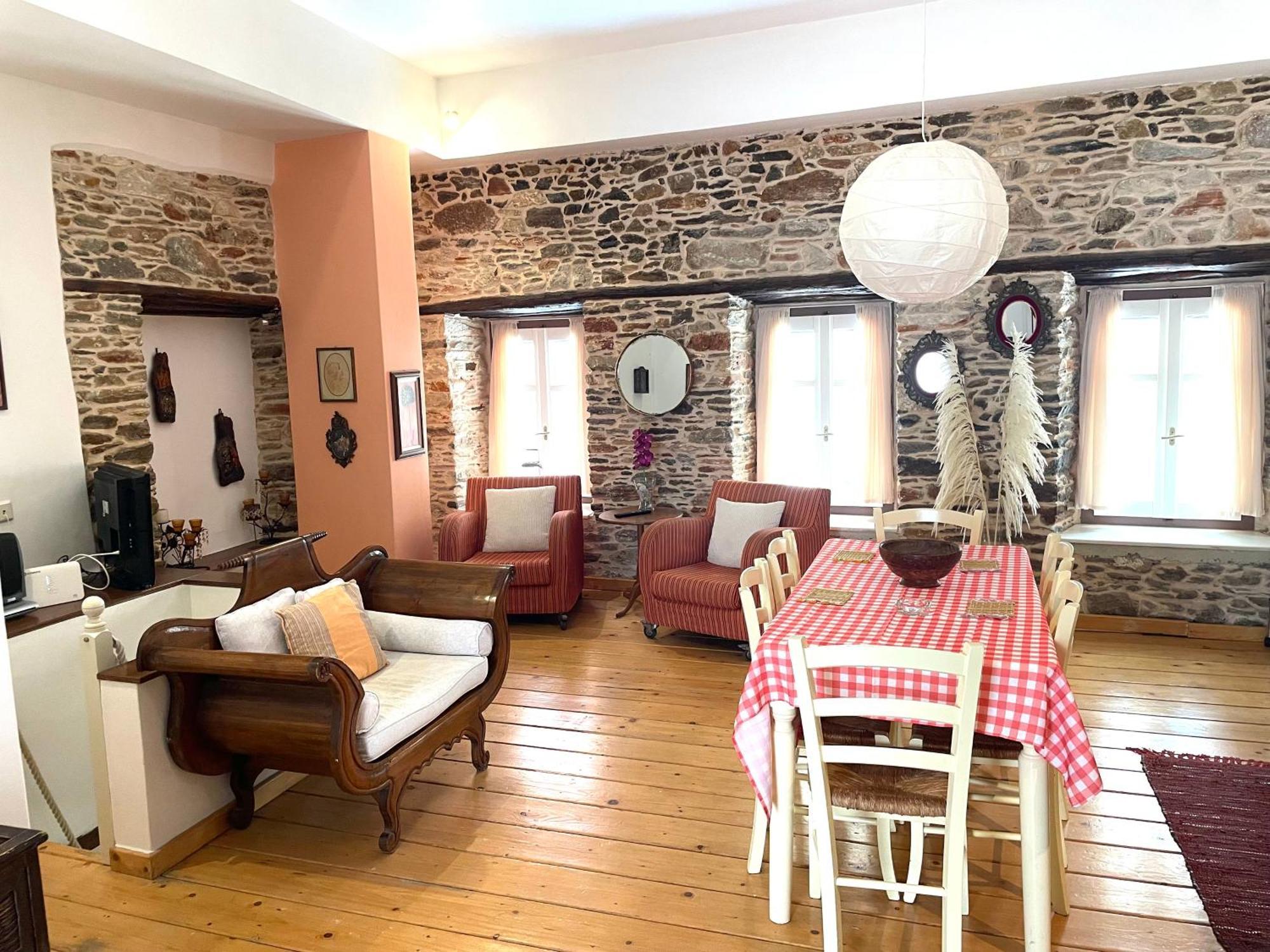 Traditional Wood And Stone Villa